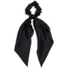 Clearance Gifi Chouchou foulard satiné noir