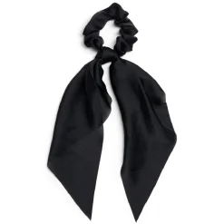 Clearance Gifi Chouchou foulard satiné noir