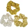 Hot Gifi Chouchou jaune et blanc à motifs Ø10cm x3
