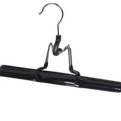 Rangement|Gifi Cintre à pince acier revêtement plastique noir x2