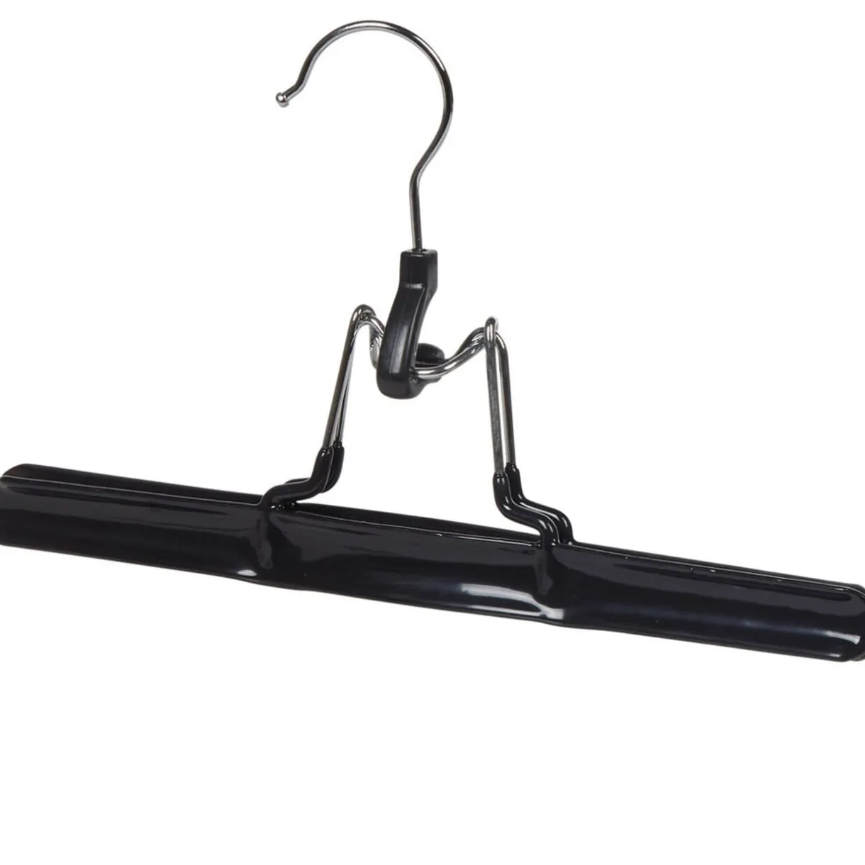 Rangement|Gifi Cintre à pince acier revêtement plastique noir x2