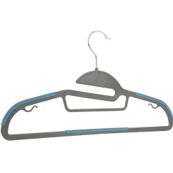 Rangement|Gifi Cintre antidérapant noir gris x10