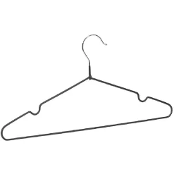 Rangement|Gifi Cintre antiglisse acier revêtement plastique noir x5