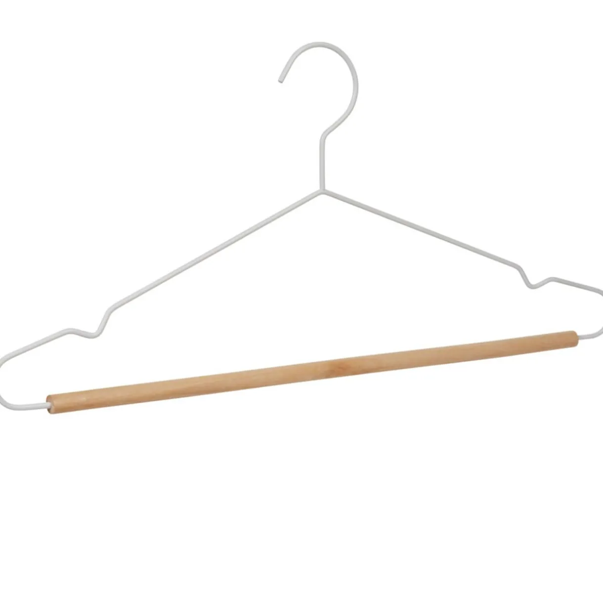 Rangement|Gifi Cintre blanc et bois x 3