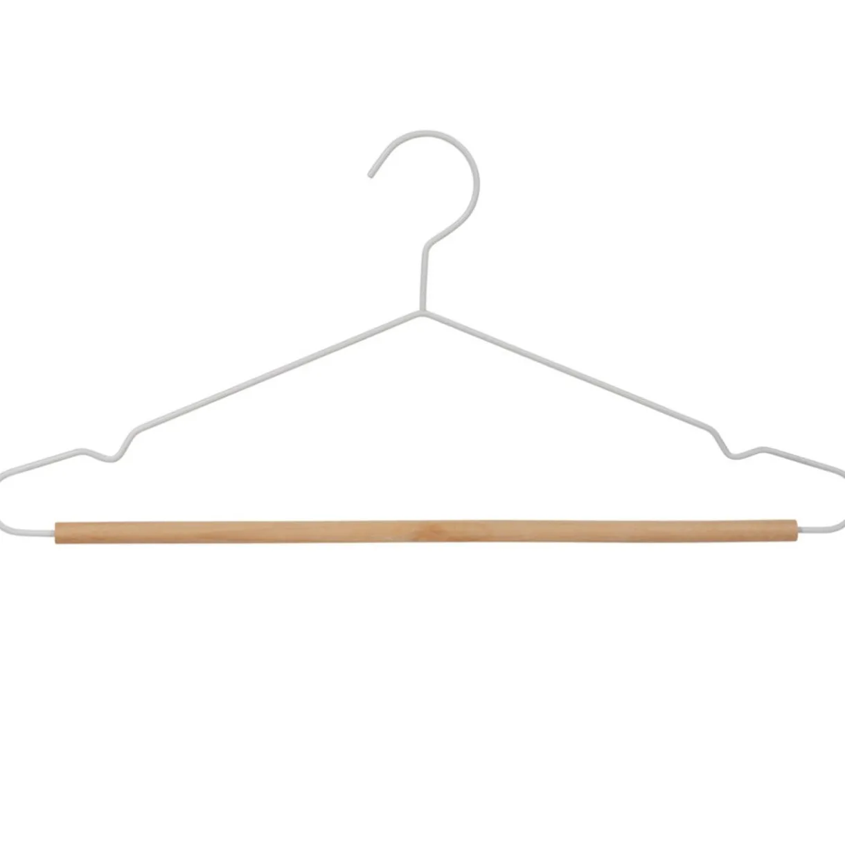 Rangement|Gifi Cintre blanc et bois x 3