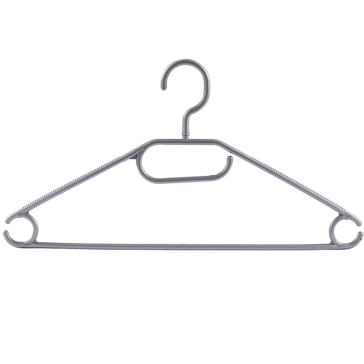 Rangement|Gifi Cintre en plastique gris aspect métal x10