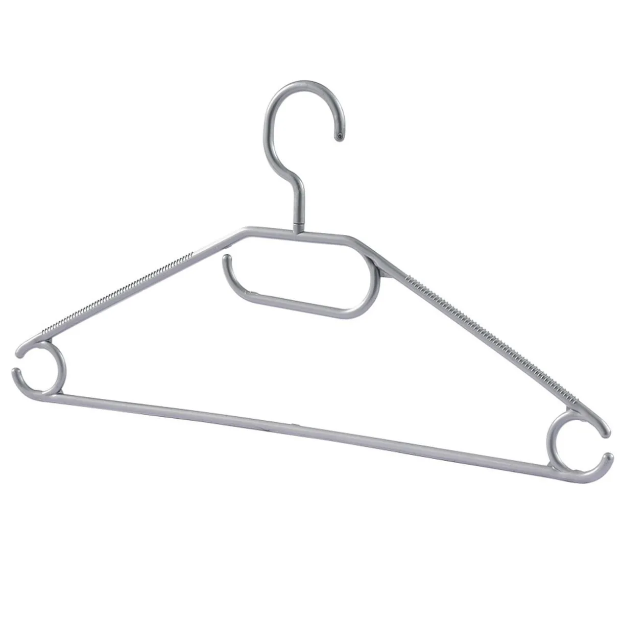 Rangement|Gifi Cintre en plastique gris aspect métal x10