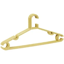 Rangement|Gifi Cintre en plastique jaune x5 - L38,5xH17cm