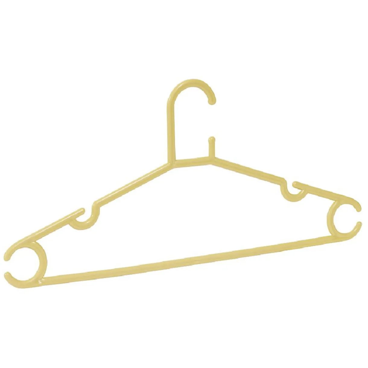 Rangement|Gifi Cintre en plastique jaune x5 - L38,5xH17cm