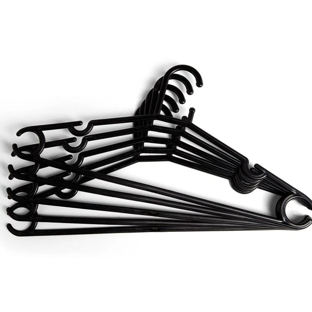 Rangement|Gifi Cintre en plastique Noir x5 - L38,5xH17cm