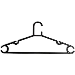 Rangement|Gifi Cintre en plastique Noir x5 - L38,5xH17cm