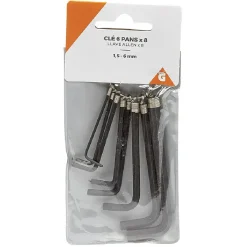 Outlet Gifi Clé hexagonale 6 pans x8