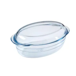 Cocotte ovale en verre transparent 4 L^Gifi Discount