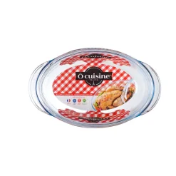 Cocotte ovale en verre transparent 4 L^Gifi Discount