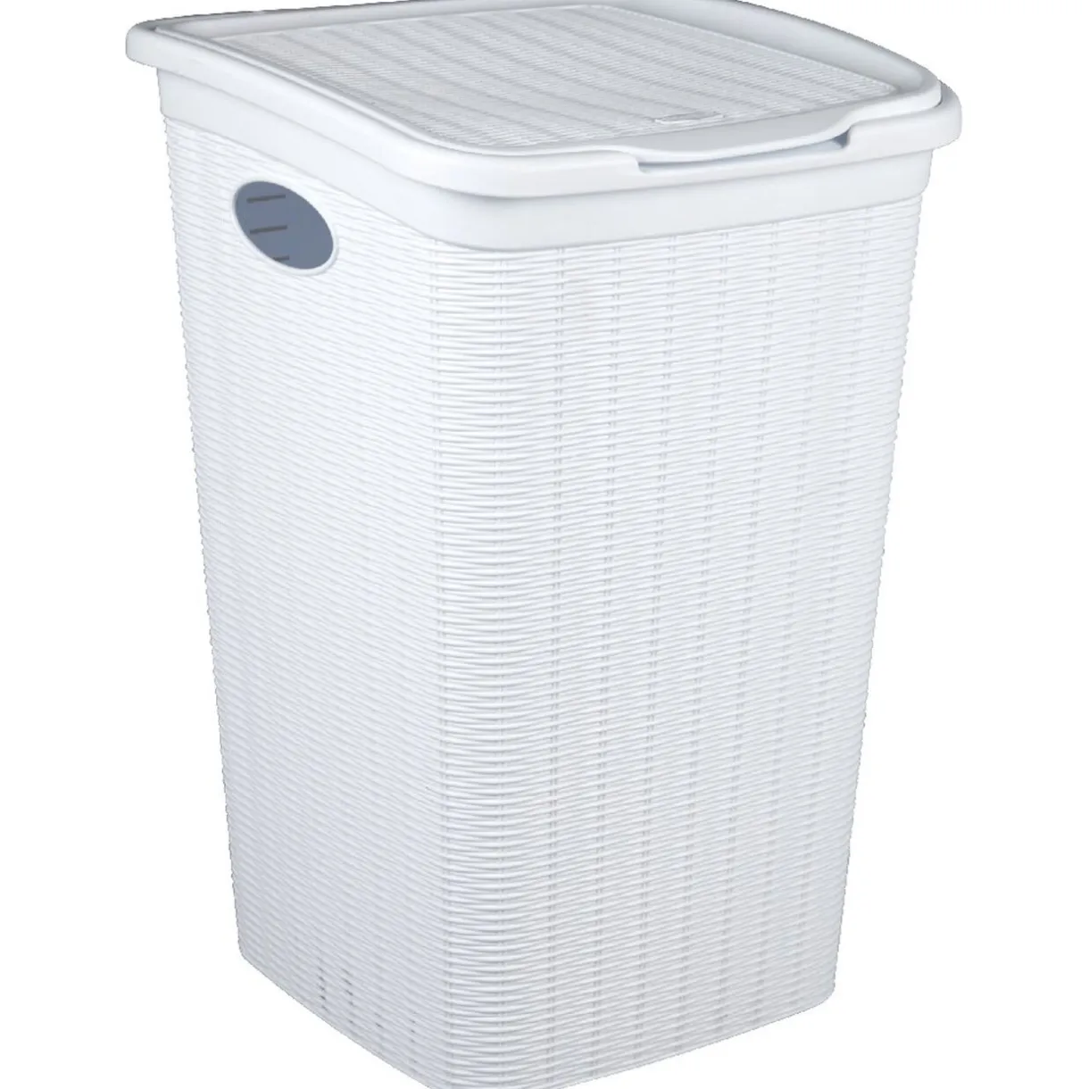 Entretien Du Linge|Gifi Coffre à linge 50 L blanc effet osier