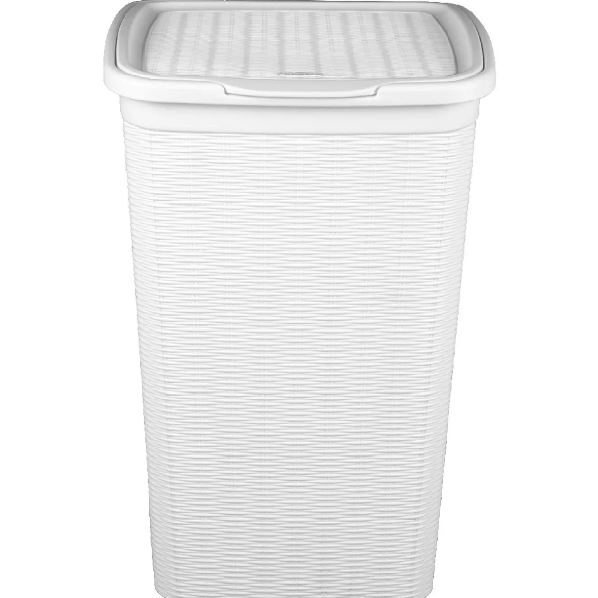 Entretien Du Linge|Gifi Coffre à linge 50 L blanc effet osier