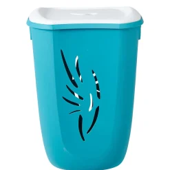 Entretien Du Linge|Gifi Coffre à linge Flora 40 L bleu