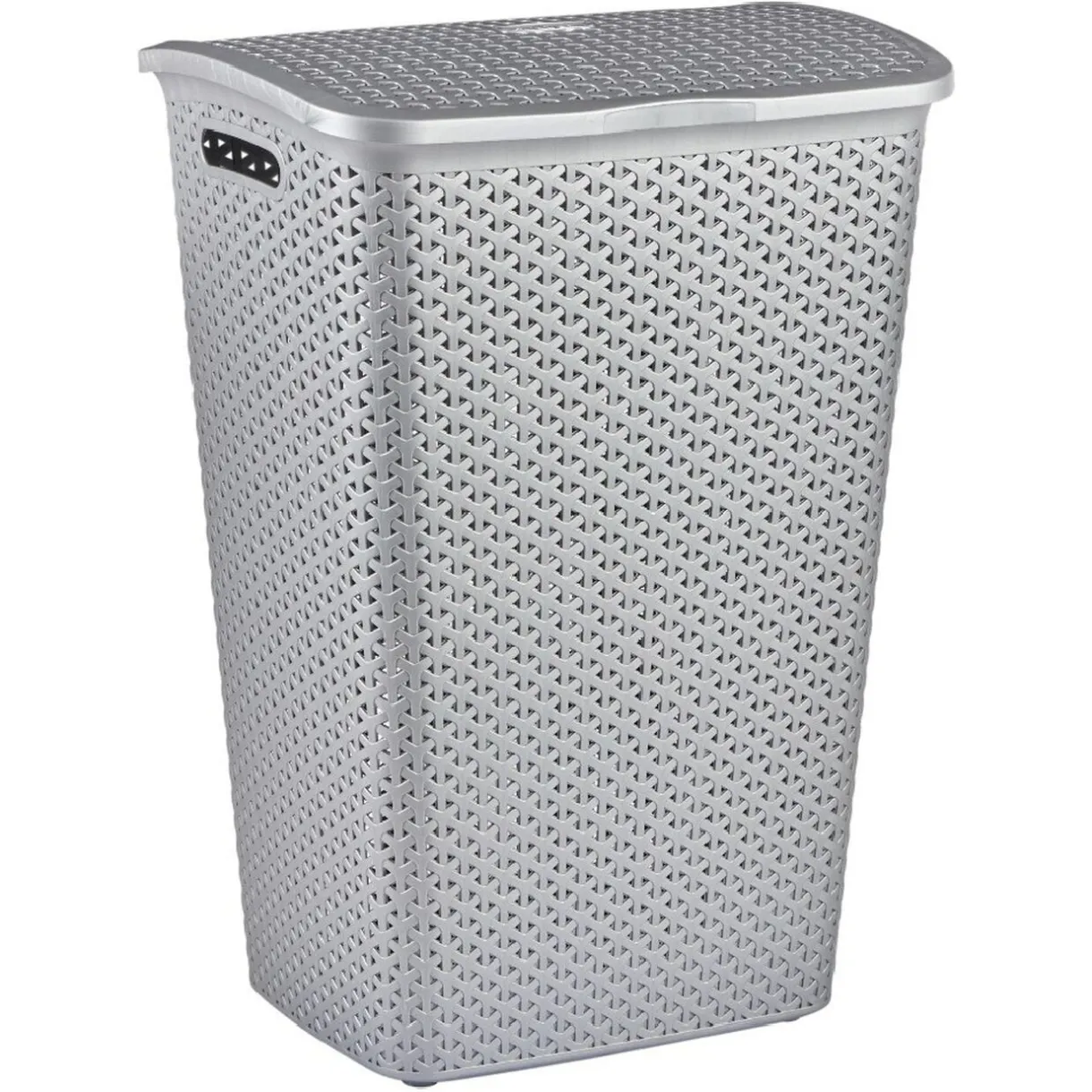 Entretien Du Linge|Gifi Coffre à linge gris argent 55 L