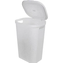 Entretien Du Linge|Gifi Coffre à linge 60L blanc