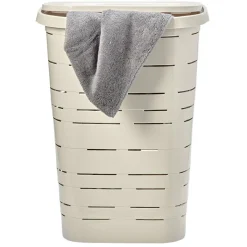 Entretien Du Linge|Gifi Coffre à linge Signature gris 55L