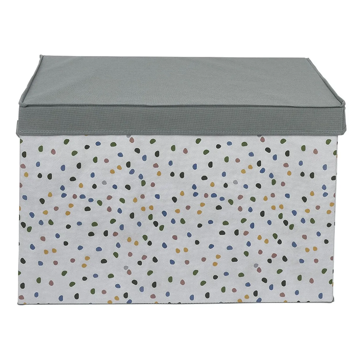 Rangement|Gifi Coffre de rangement en tissu gris