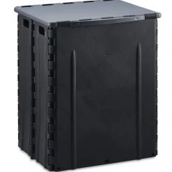 Rangement|Gifi Coffre de rangement et couvercle pliable noir