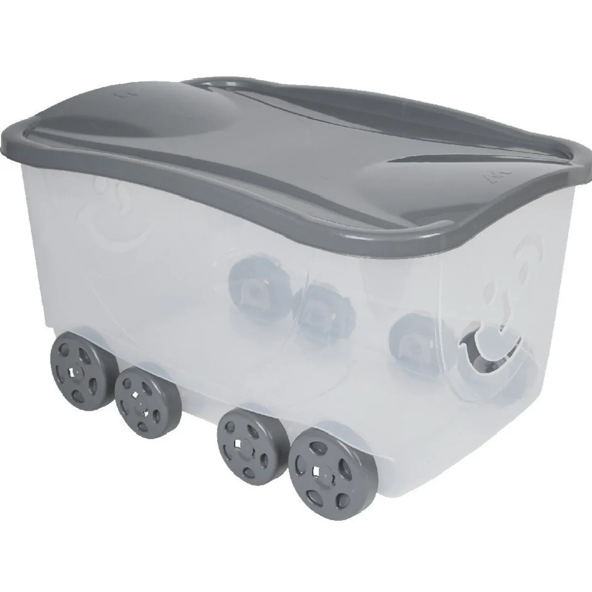 Rangement|Gifi Coffre de rangement gris enfant 47,5 L
