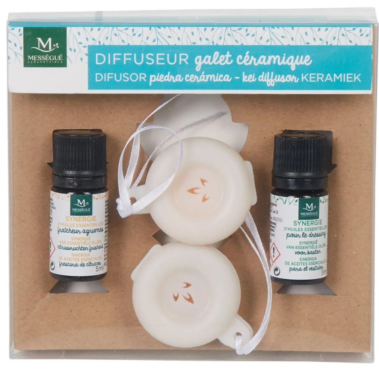 Clearance Gifi Coffret 2 diffuseurs galets et 2 huiles essentielles
