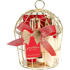 Gifi Coffret cadeau cage de bain 4 produits senteur baies d'hiver