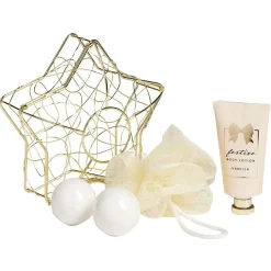 Gifi Coffret cadeau cage de bain 3 accessoires senteur vanille