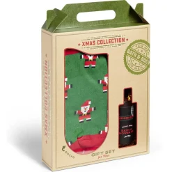 Sale Gifi Coffret cadeau Noël homme Xmas Collection gel douche et chaussettes