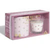 Coffret mug 33cl et bougie motif coeur blanc et rose^Gifi Outlet