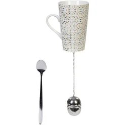 Coffret Mug 45cl infuseur à thé et cuillere^Gifi Hot