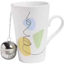 Coffret mug XL en porcelaine avec cuillère^Gifi Online