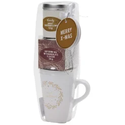 Coffret mug XXL avec boisson et biscuits Noël doré^Gifi