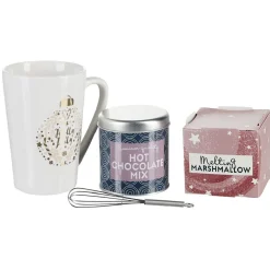 Coffret Mug XXL avec boisson et gourmandises Noël tradition^Gifi Hot