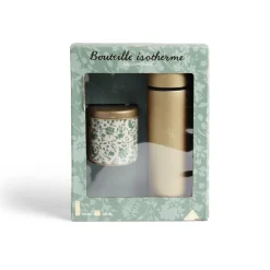 Coffret thé avec bouteille isotherme infuseur et boîte à thé^Gifi Hot