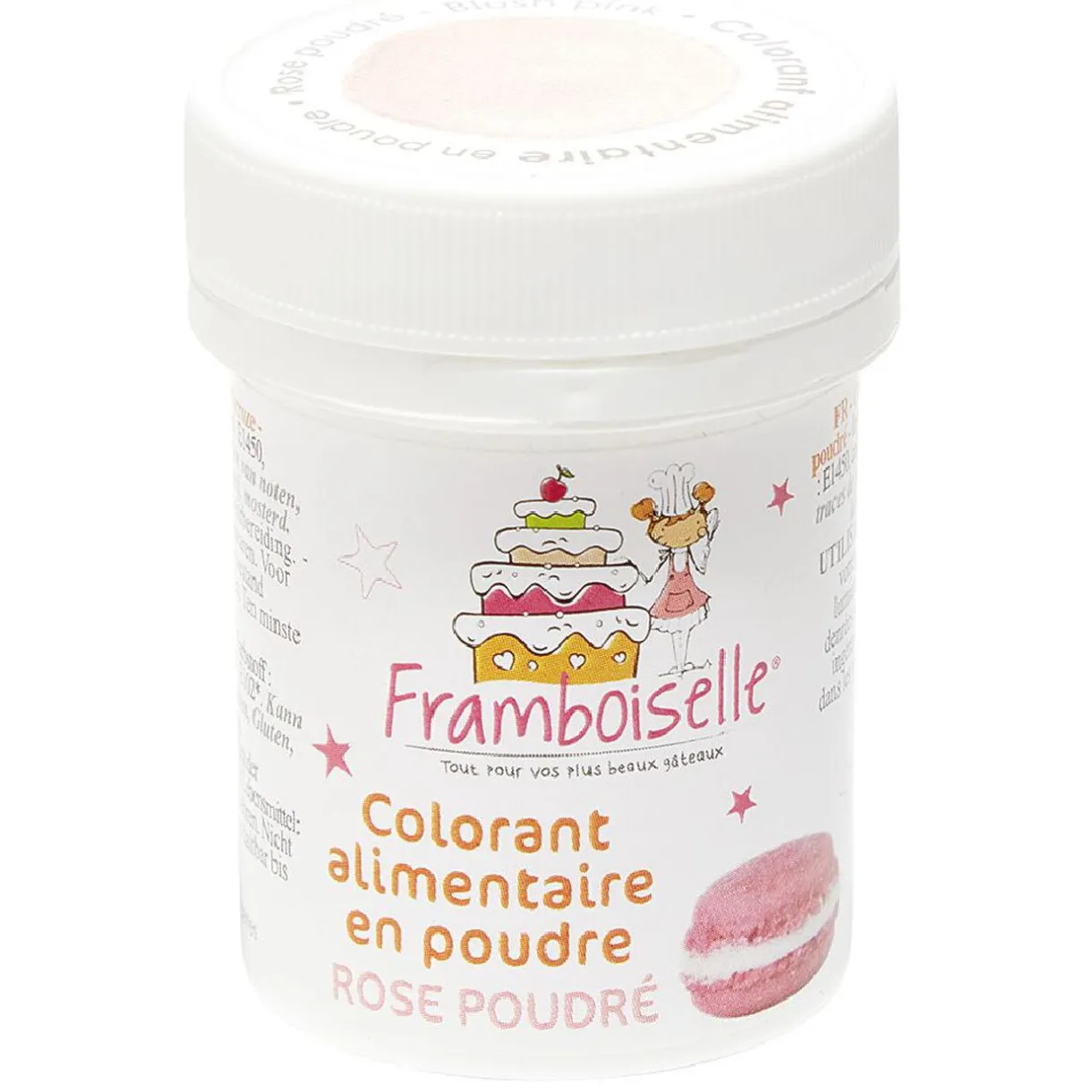 Colorant alimentaire rose en poudre Framboiselle^Gifi