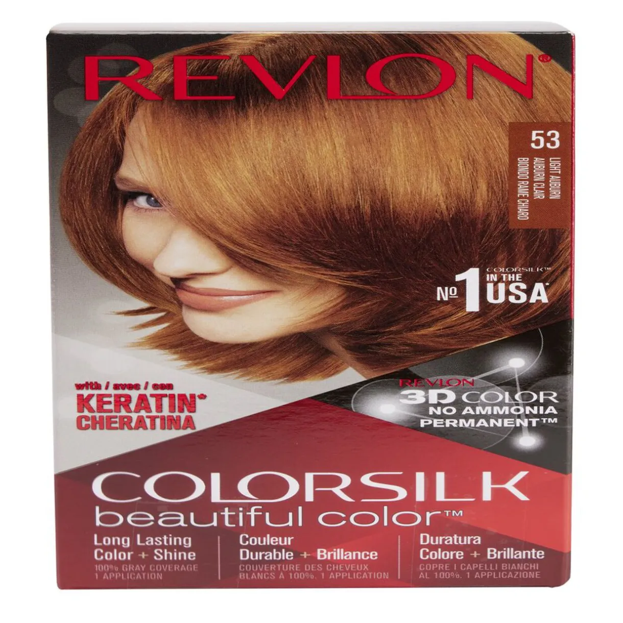 Gifi Coloration cheveux Auburn classique Keratine 53 Revlon
