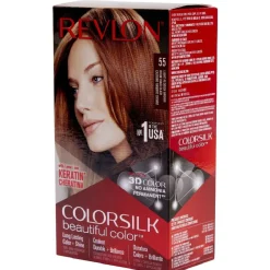Best Gifi Coloration cheveux Brun roux Keratine 55 Revlon