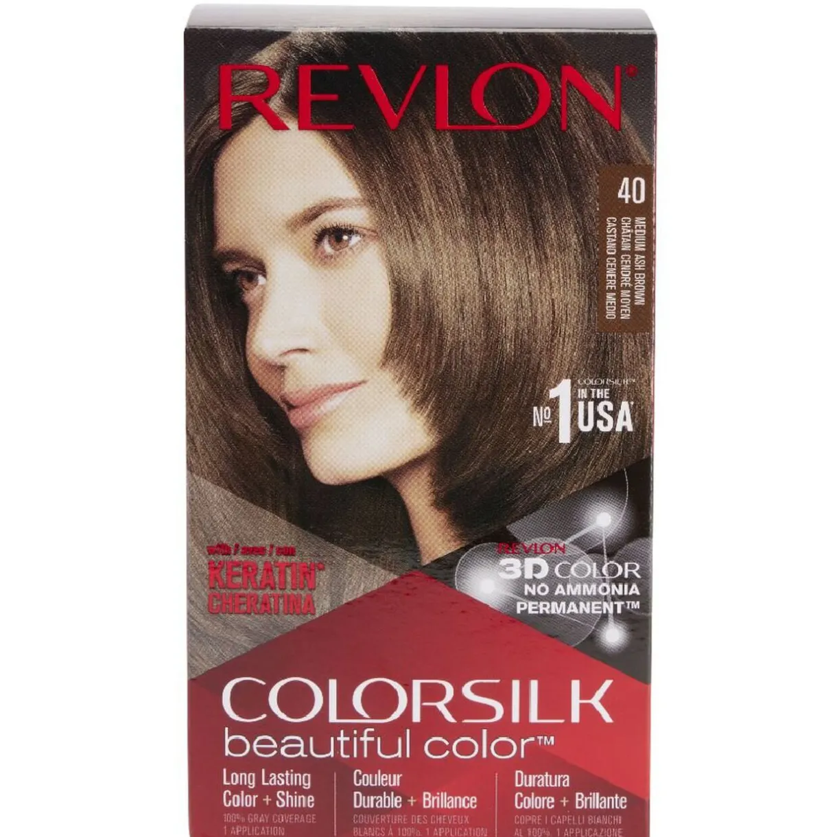 Online Gifi Coloration cheveux Chatain cendré moyen 40 Revlon