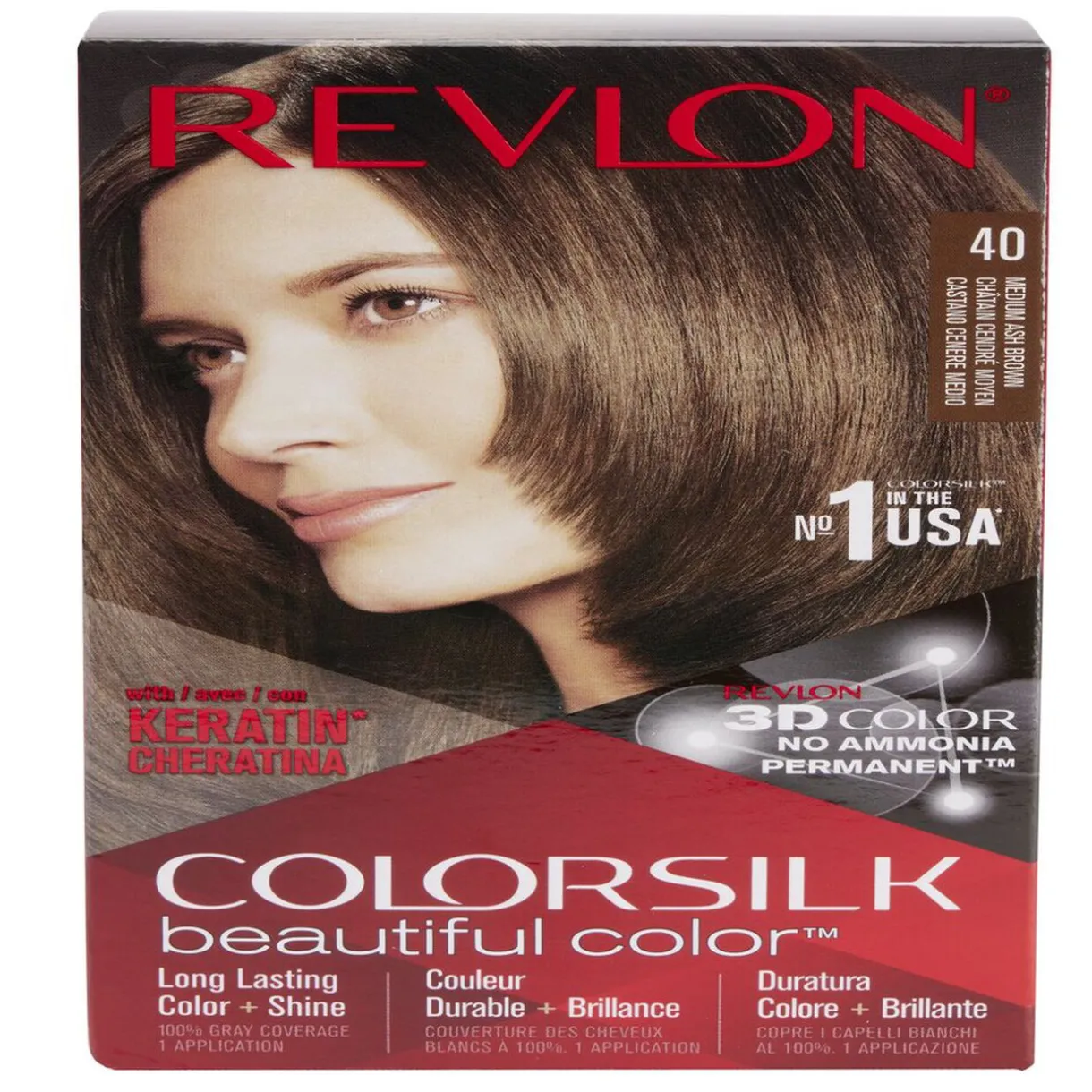 Online Gifi Coloration cheveux Chatain cendré moyen 40 Revlon