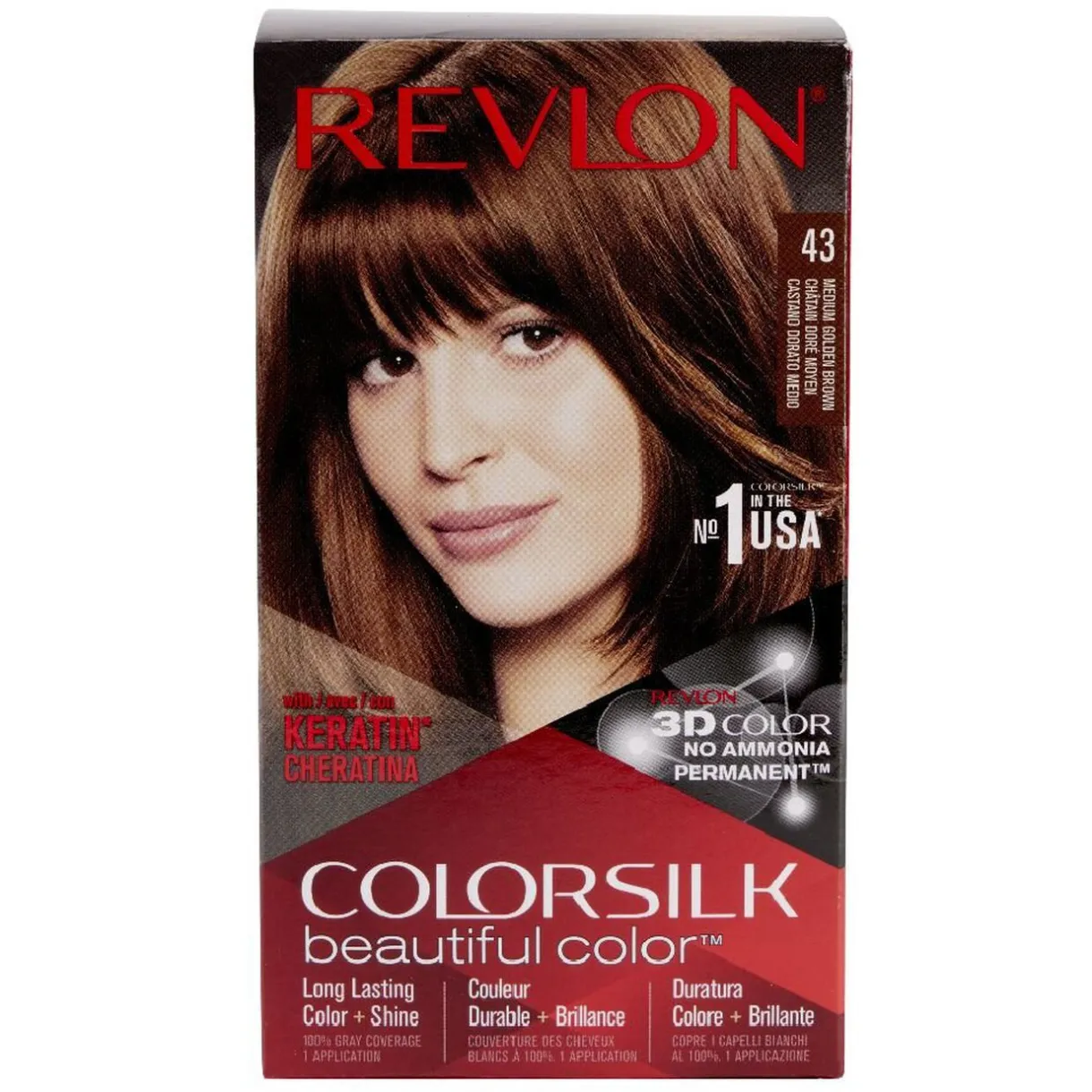 Clearance Gifi Coloration cheveux Chatain doré moyen 43 Revlon