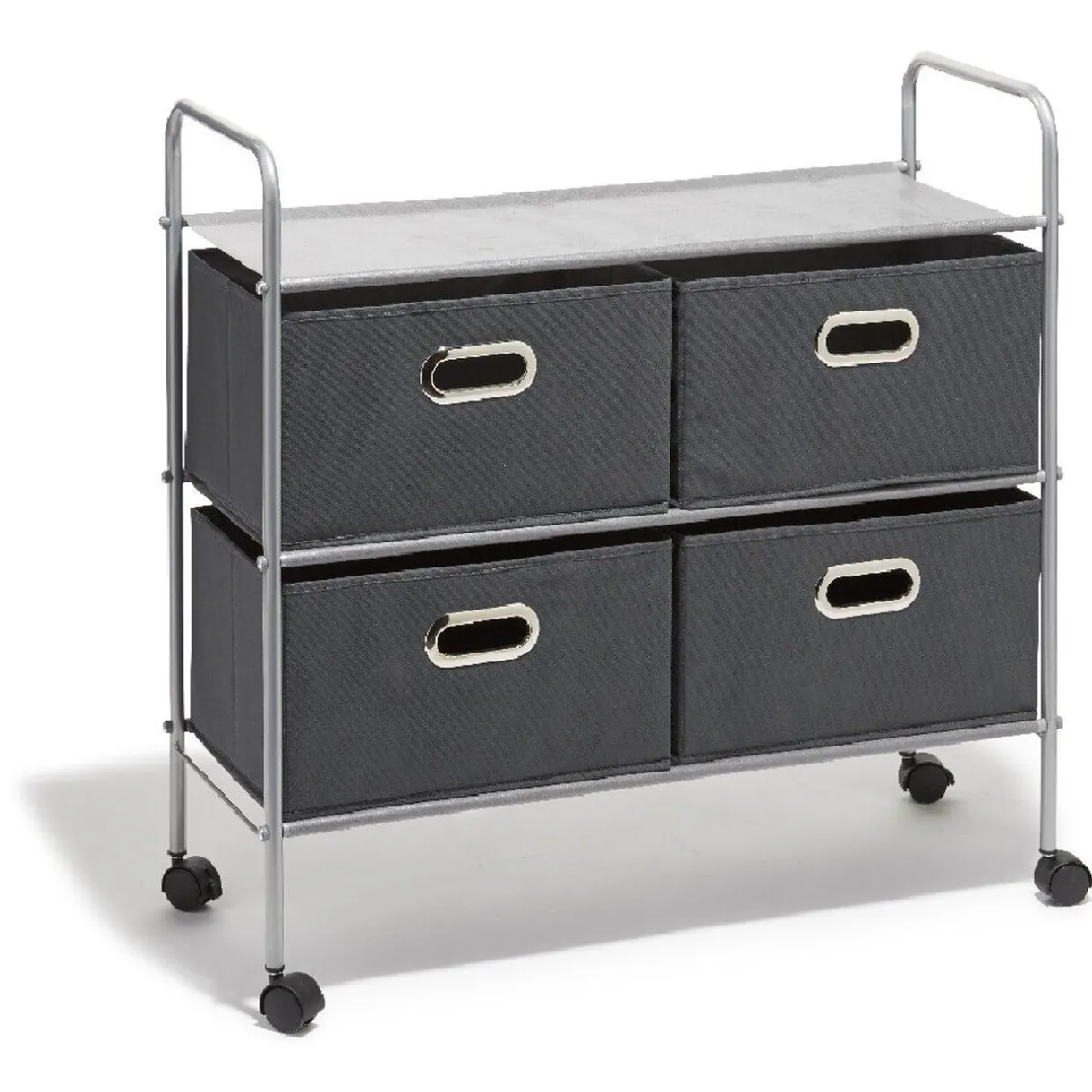 Rangement|Gifi Commode 4 tiroirs à roulettes noire