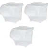 Rangement|Gifi Containers transparents avec couvercle 20 L x3