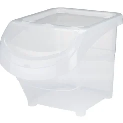 Rangement|Gifi Containers transparents avec couvercle 40 L x3