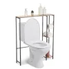 Gifi Contour WC 3 niveaux bois et métal noir