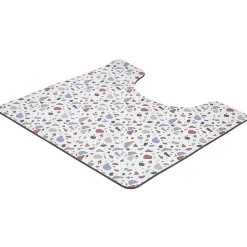 Gifi Contour WC PVC motif terrazzo blanc marron bleu 49,5x15cm