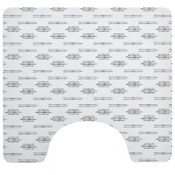 Sale Gifi Contour WC PVC motif terrazzo noir et blanc 49,5x15cm