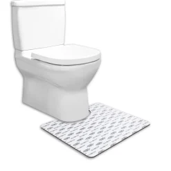 Sale Gifi Contour WC PVC motif terrazzo noir et blanc 49,5x15cm